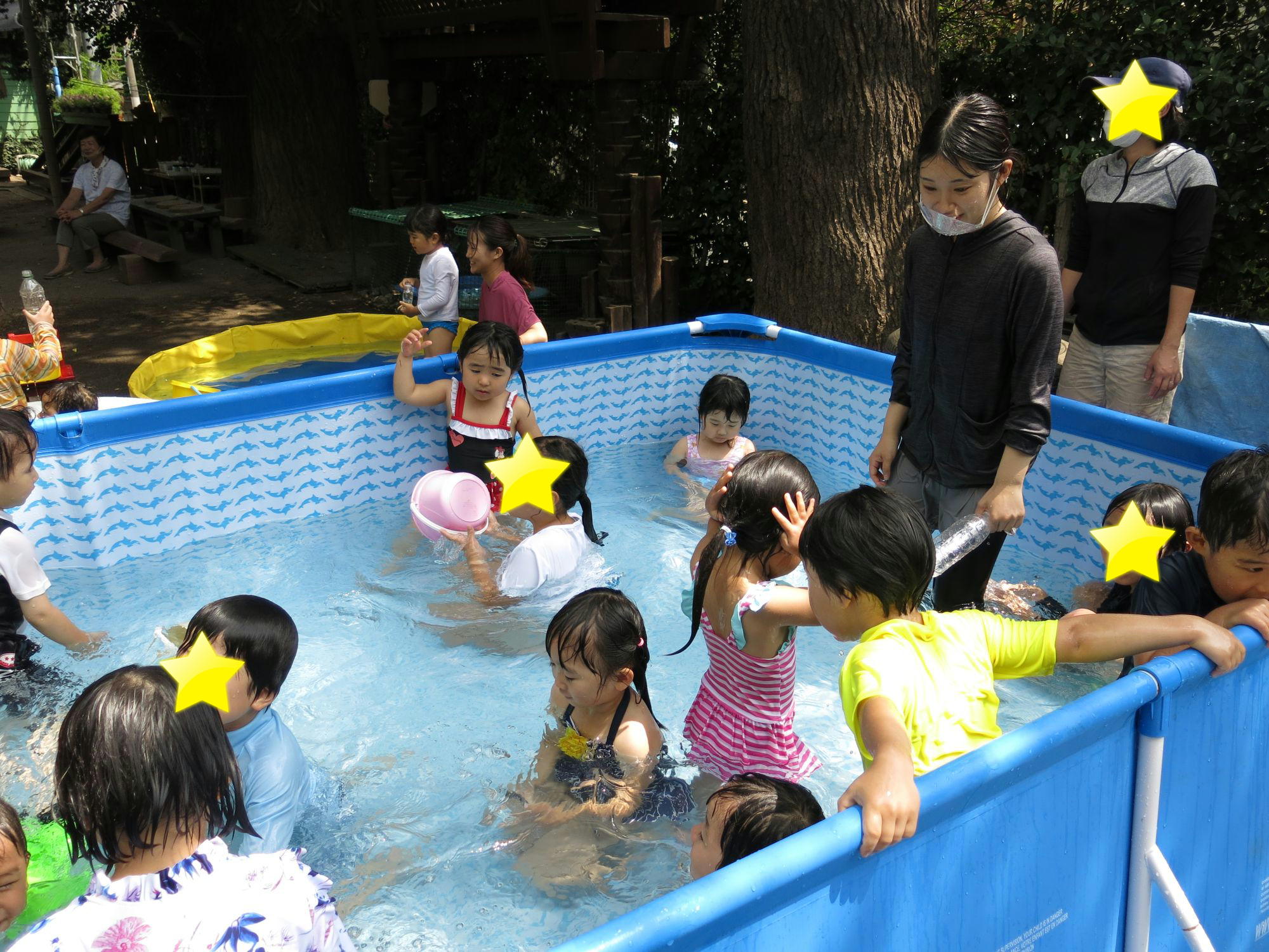 はじめてのプール 清心幼稚園